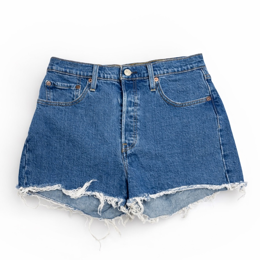 Levi’s High Waisted Denim Cutoff Shorts W29 Vintage Style